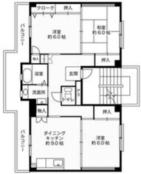 ビレッジハウス大島3号棟の物件間取画像